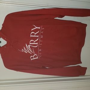Red Barry Manilow Christmas hoodie